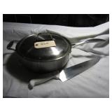 Extra Large Heavy Bottom Skillet & Knife