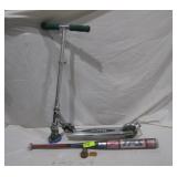 Razor Scooter & Baseball Bat