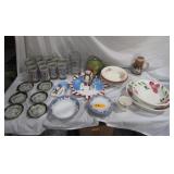 Dishes & Christmas Glasses