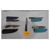 Knives Left are Damascus