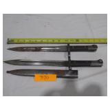 2 Bayonets Some Rust