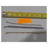 3 Metal Bracelets
