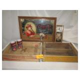 Coca Cola Mirror & Crates Mirror 18"x25"