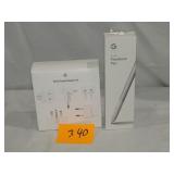 Google Pixelbook Pen & Apple Travel Adapter