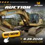 CINCINNATI OHIO CONSTRUCTION EQUIPMENT AUCTION - JUNE 25TH at 9AM ET