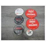 Lot of DARE and Say No To Drugs Pins