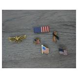 Lot of American Flag Pins