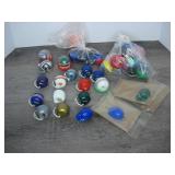 Lot of Football and Basebal Toy Helmets