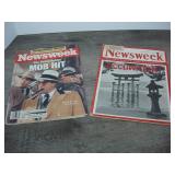 Lot of Newsweek Magazines