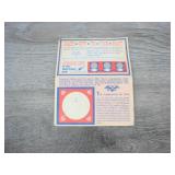 Hats off To The Past Sweepstakes Card