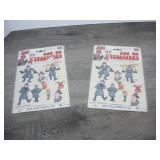 Lot of Rub On Transfers, Inspector Gadget