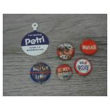 Lot of Muskie, Petri, Dewer, and Wallaie Pins