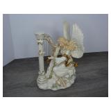 Porcelain Angel Music Box Statue