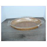 Glass with Wicker Fish Tray