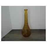 Vintage Yellow Glass Vase
