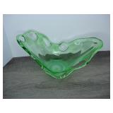 Vintage Green Glass Bowl