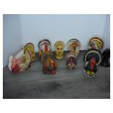 Large Lot of Turkeys Figures
