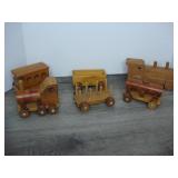 Lot of Wooden Trains