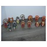 Lot of Turkey Holders and Salt and Pepper Shakers