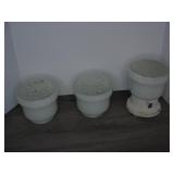 Lot of 3 Vintage Lamp Shades
