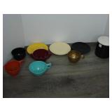 Lot of Cups, Plates and Container Ceramic,...