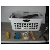 Basket of Paint Supplies