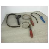 Lot of Oil Filter and Strap Wrenches