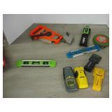 Lot of Measuring Devices, Levels and Stud Finders
