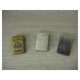 Lot of 3 Zippo Lighters