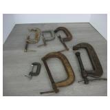 Lot of C Clamps - Assorted Sizes