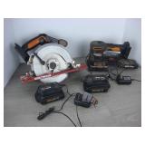 Worx 20v Circular Saw and Sander Kit with...