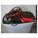 Tote Full of Extension Cords