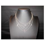 Dainty chain with clear gems