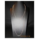 Silver tone with clear beads