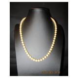 Faux Pink Pearl necklace