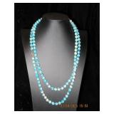 Long plastic blue & white