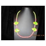 Wooden Fish Bead Necklace, Multi-Colored
