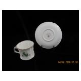 Lucky Shammrock Porcelain Tea Cup and Saucer Set