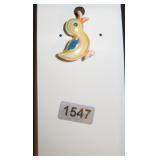 Yellow Duck Figural Pin