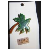 Palm Tree Motif Brooch