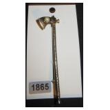 Axe Brooch with Faux Pearl