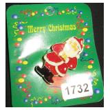 Santa Claus Enamel Brooch