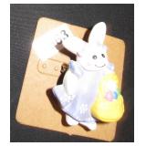 Easter Rabbit Figural Pin Brooch