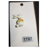 White Rabbit Motif Brooch