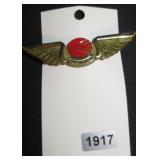 Continental Airlines Vintage Wings Brooch