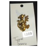 Disney Tigger Gold Tone Brooch