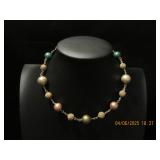 Multicolor Bead Choker Necklace