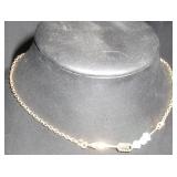 Gold-Tone Chain Necklace with Arrow and Turquoise