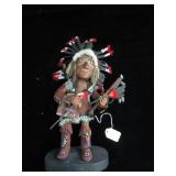 Vintage Kachina-Style Wolf Chief Figure