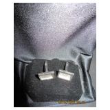 Silvertone Rectangular Cufflinks
